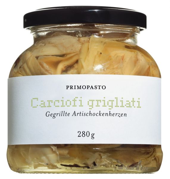 Carciofi grigliati, Gegrillte Artischocken in Öl