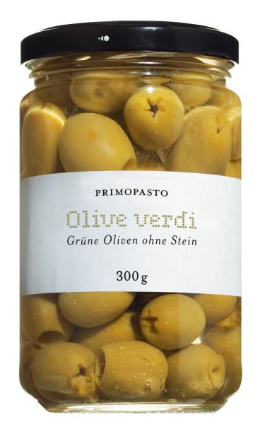 Olive verdi denocciolate, grüne Oliven ohne Stein